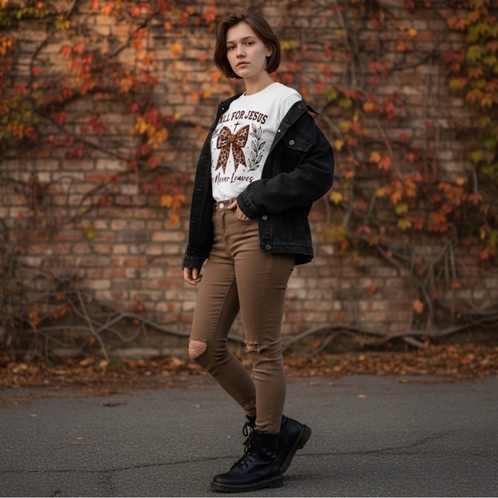 Fall For Jesus T-Shirt - Picture 2 of 4